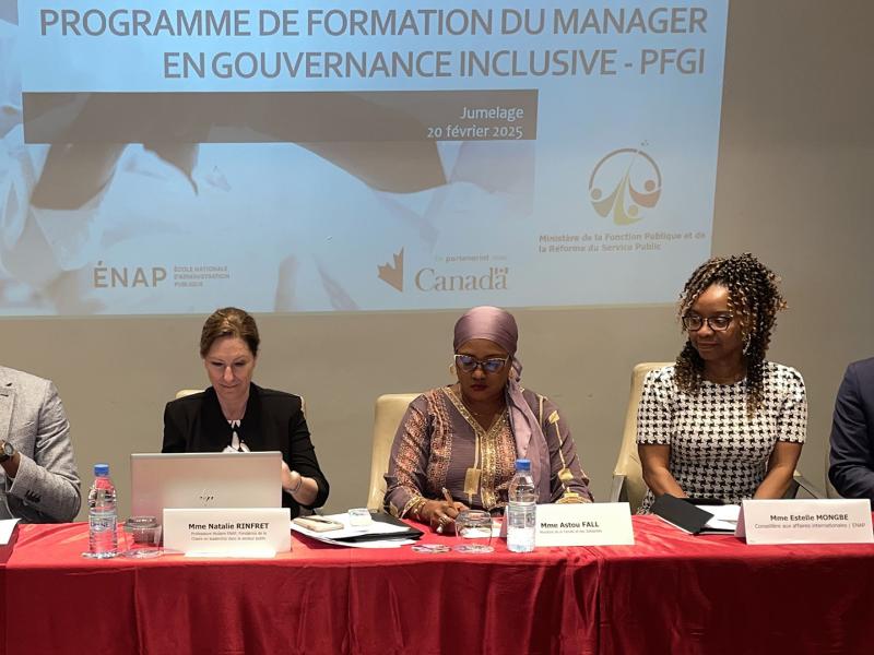 Activité de jumelage entre personnes mentores et mentorées dans le cadre du Programme de formation en gouvernance inclusive (PFGI)