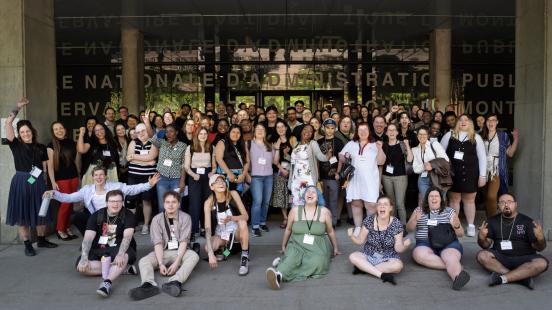 Groupe de jeunes à l'école d'été de Martin Goyette