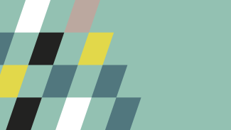 Fond turquoise motifs jaunes blancs