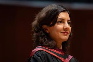 Professeure Fereshteh à la collation des grades 2024