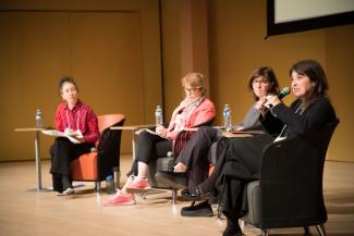 Geneviève Baril, Hélène David, Marie Grégoire et Véronique Hivon 
