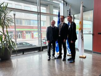 Conférence de presse sur le quartier universitaire